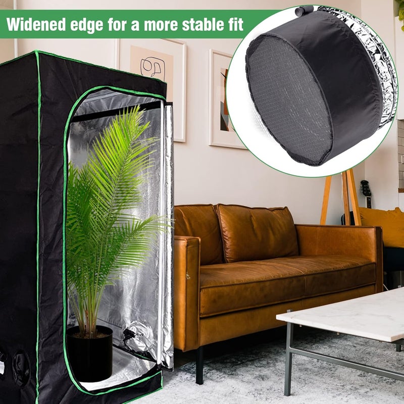 Big Gun 2 Pcs Grow Tents Vent Cover - 8" Dustproof Duct Filter Vent Covers with Elastic Band and Fixed Buckle for Plant Grow Tent Accessories - Image 3